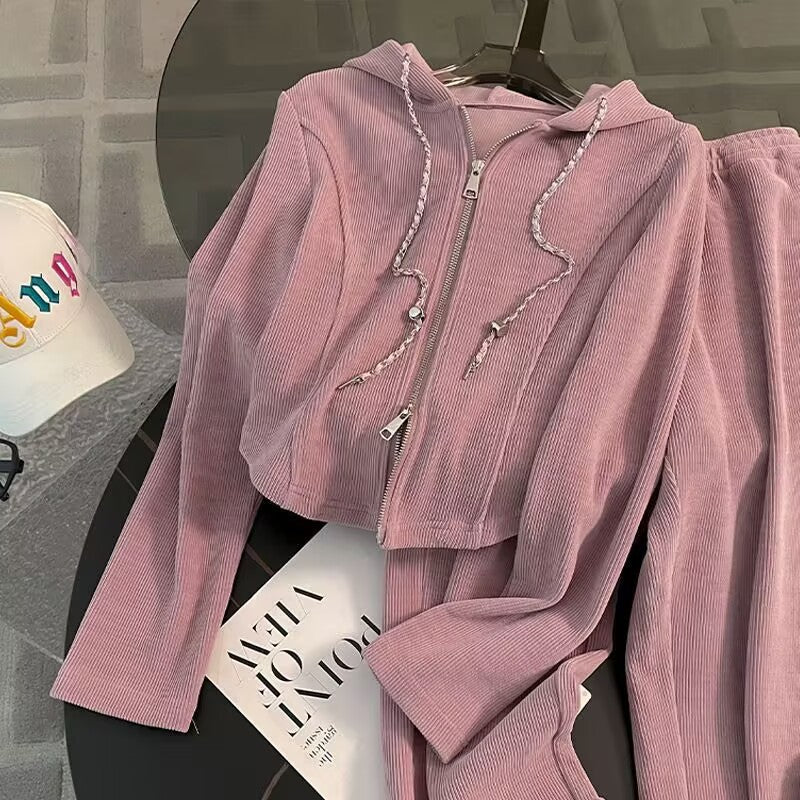 Women's Fashion Casual Loose Wide-leg Suit