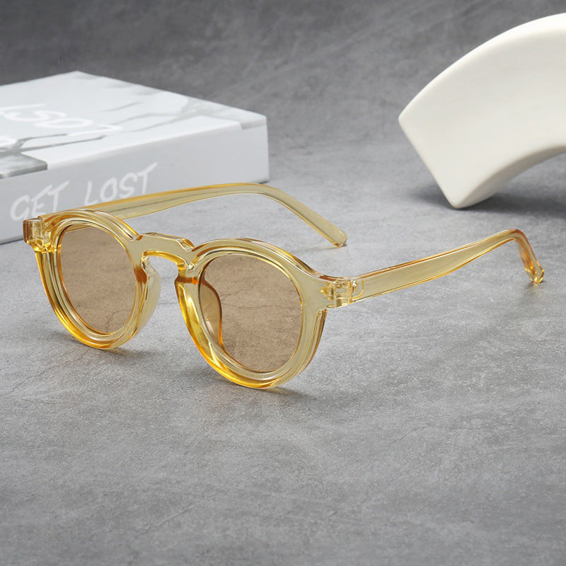Vintage Round Frame Sunglasses For Women