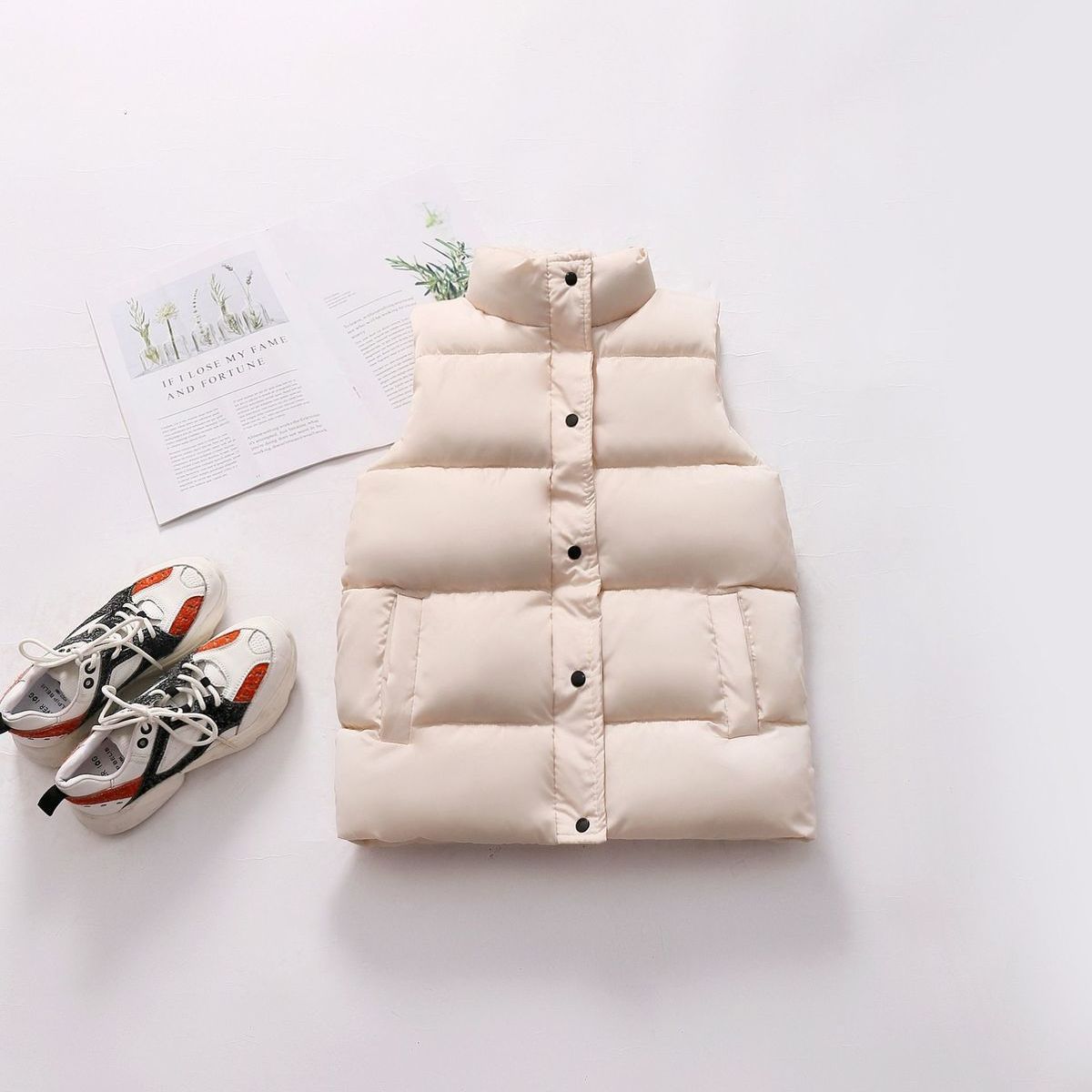 Women's Short All-match Thickened Down Cotton Vest