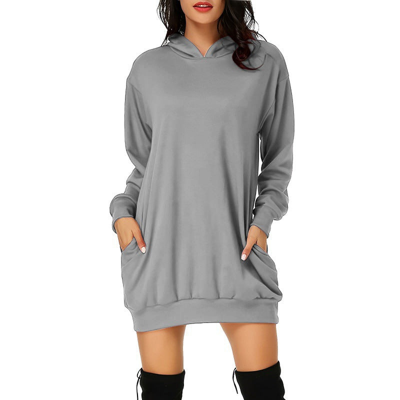 Ladies Gradient Digital Print Hooded Sweatshirt
