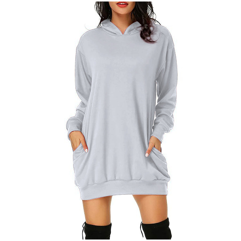 Ladies Gradient Digital Print Hooded Sweatshirt