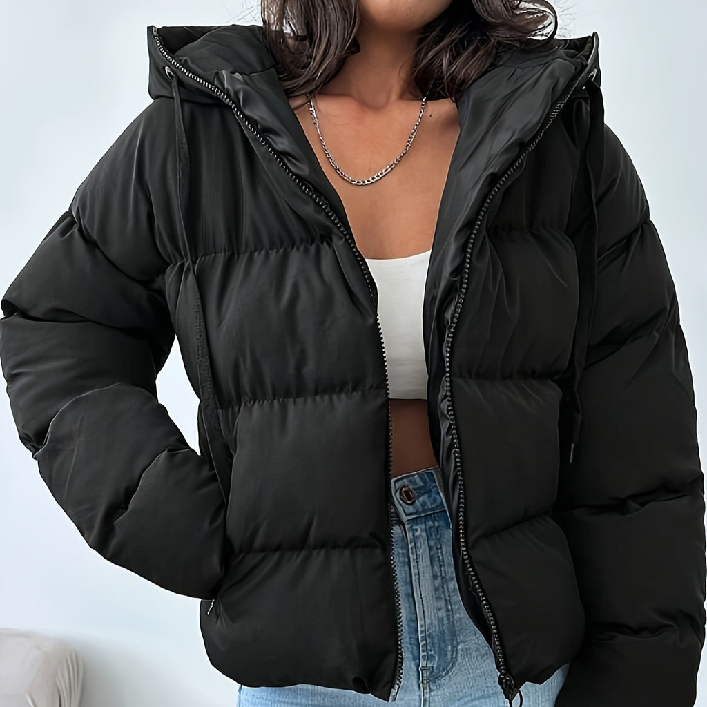 Women's Short Korean-style Loose Oversized Thick Warm Hooded Puffer Jacket